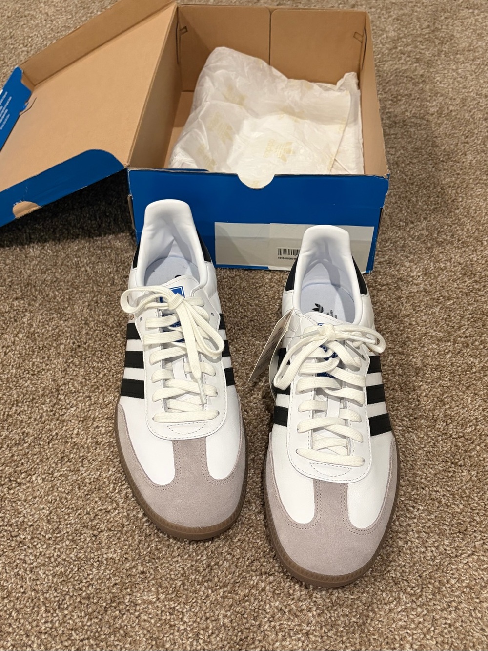 adidas White Black and Gray Low-Top Sneakers